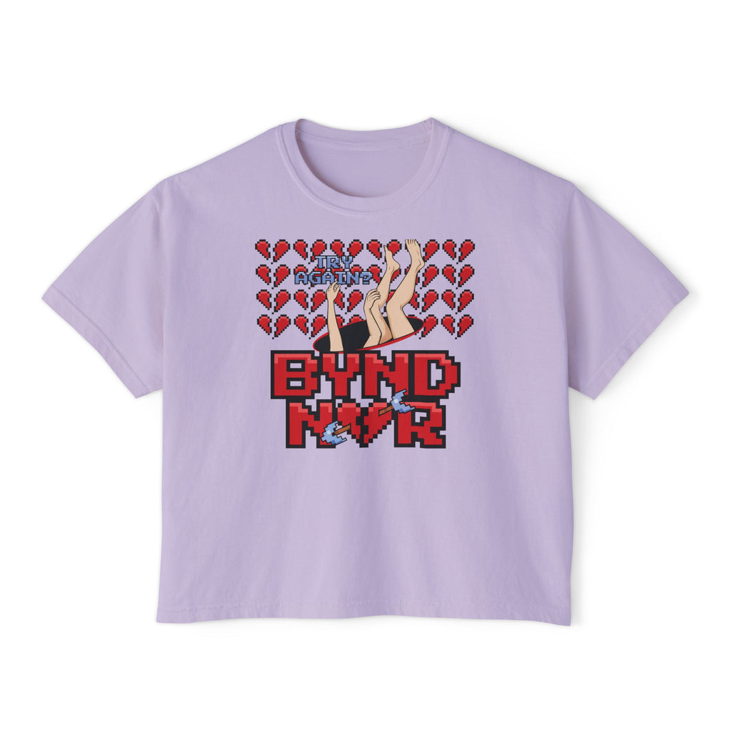 Fall Back in Love—Cropped Boyfriend Tee
