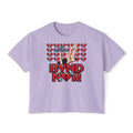 Fall Back in Love—Cropped Boyfriend Tee