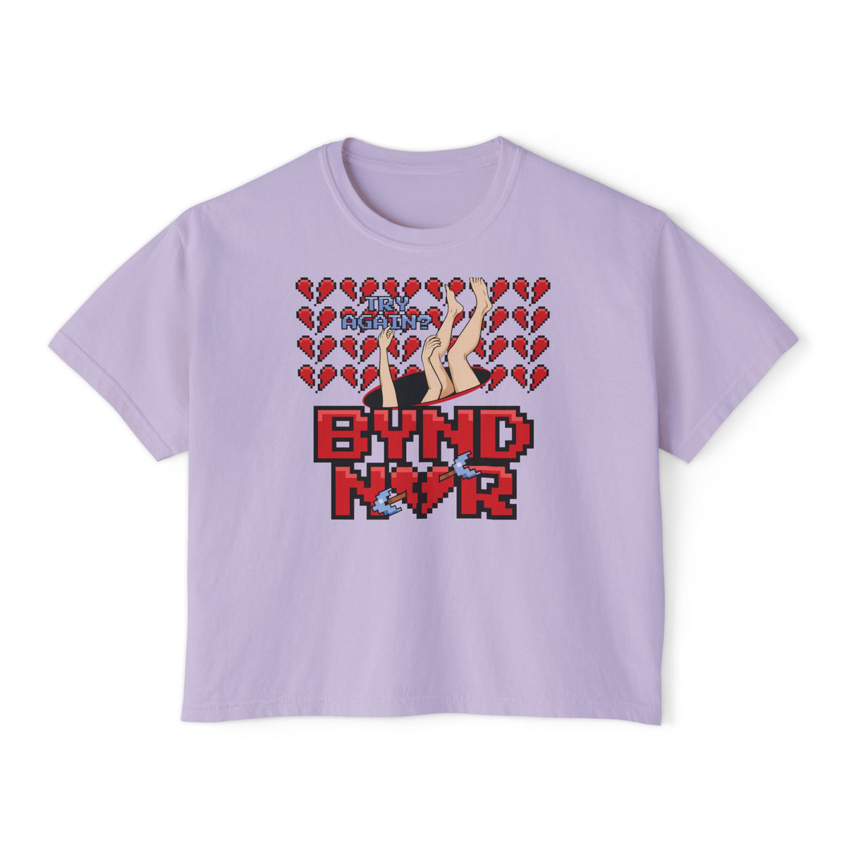 Fall Back in Love—Cropped Boyfriend Tee