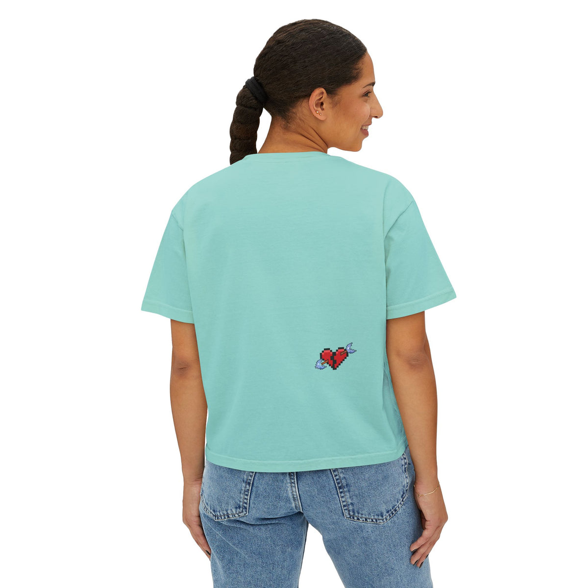 Fall Back in Love—Cropped Boyfriend Tee