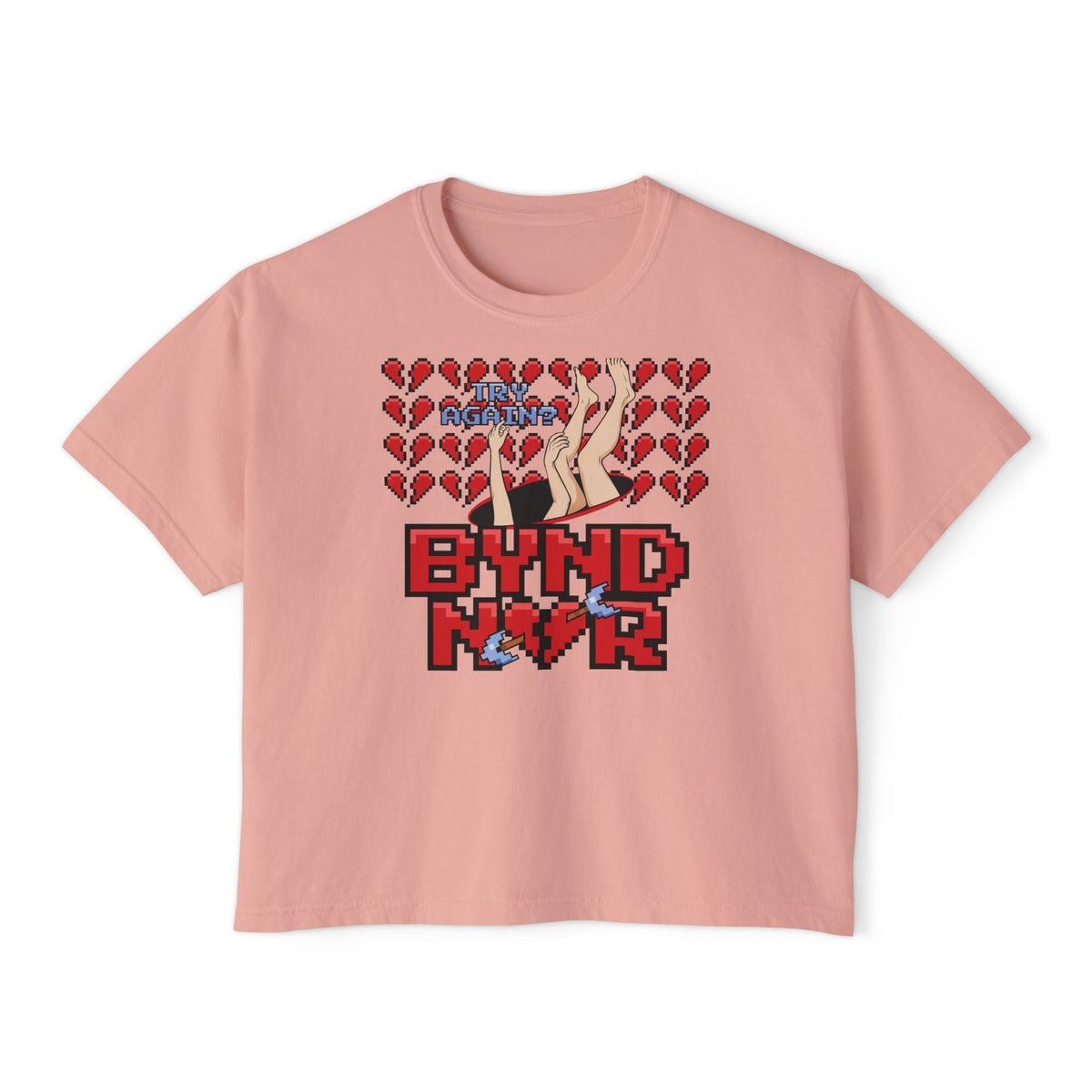 Fall Back in Love—Cropped Boyfriend Tee