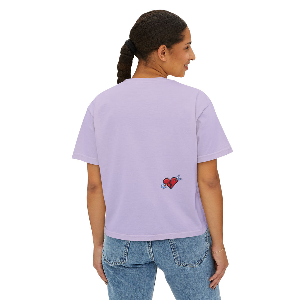 Fall Back in Love—Cropped Boyfriend Tee