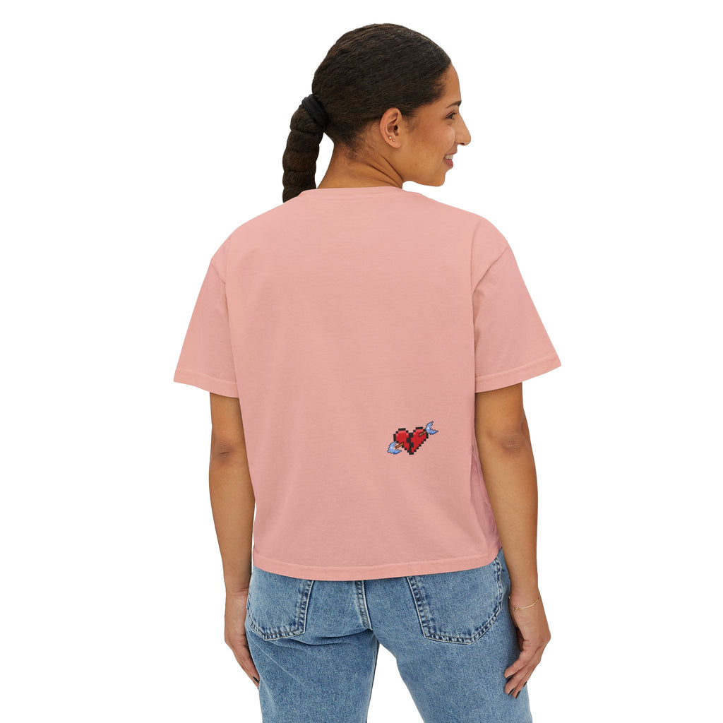 Fall Back in Love—Cropped Boyfriend Tee